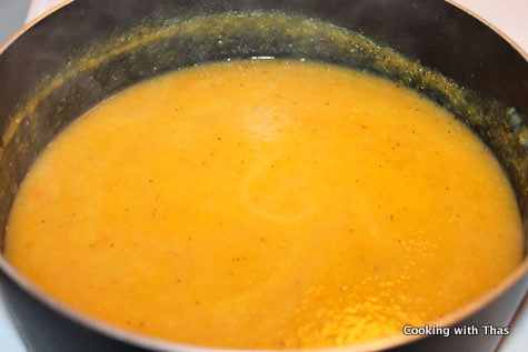 Roasted pumpkin soup