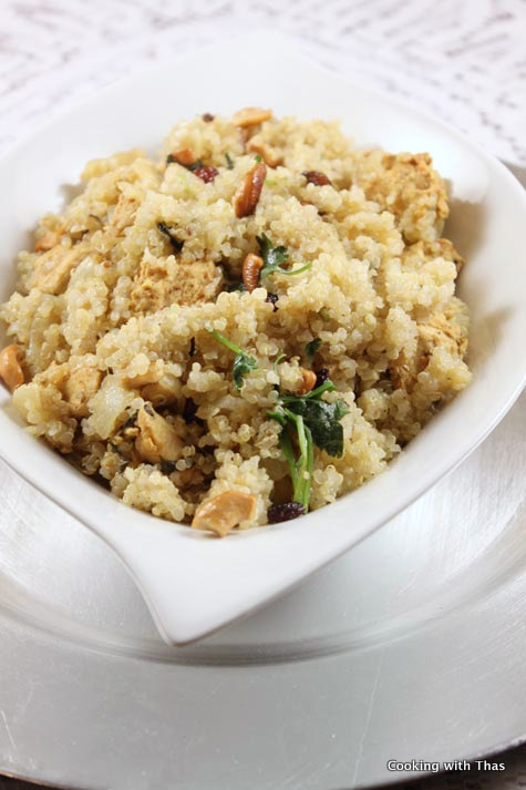 Quinoa Chicken Biryani – Cooking with Thas – Healthy Instant Pot Recipes