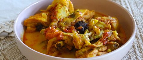 Punjabi Kadhi Pakora With Kerala Ulli Vada Or Onion Fritters In Spiced Yogurt Gram Flour Gravy | Vegetarian Recipe