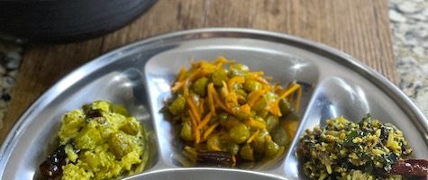 Mixed Greens Thoran – Stir Fry With Ground Coconut, Kerala Vegetarian Recipe