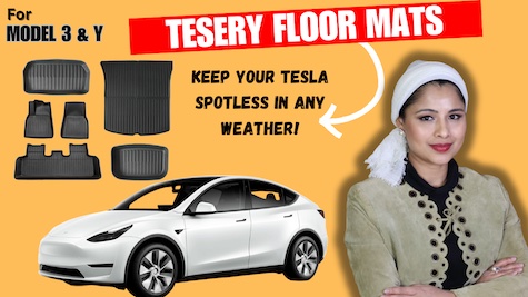 TESERY All-Weather Floor Mats, The Best Tesla Accessory Ever For Model 3 &  Y