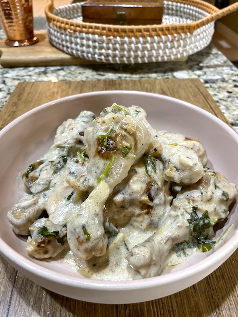Creamy Pepper Lemon Garlic Chicken Absolutely Delicious Cooking 