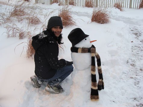 Thas with snowman DSC00339