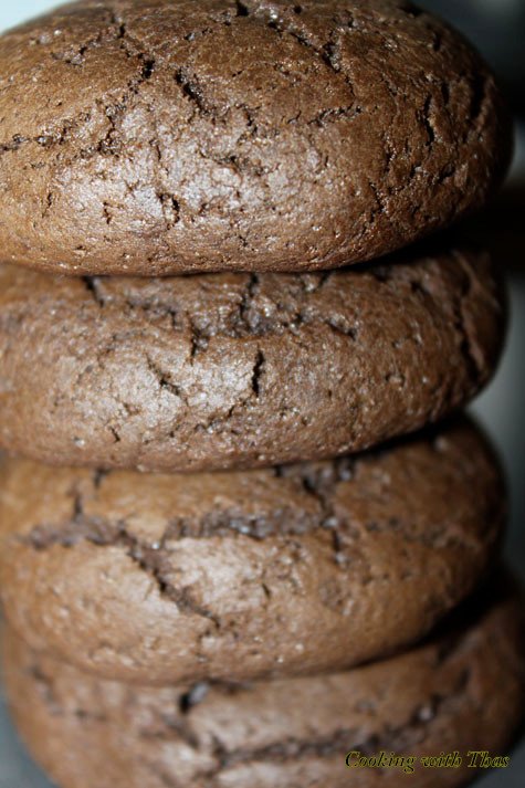 Chocolate cookies right from the oven cookie