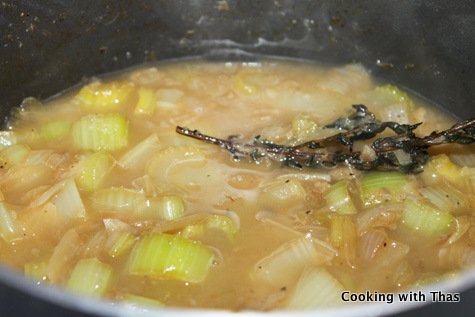 Making corn chowder
