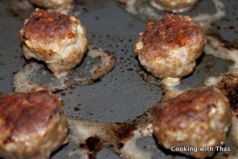 beef balls baking