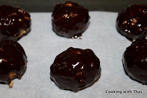 chocolate dipped bon bon