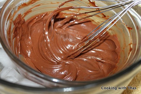 making chocolate truffle
