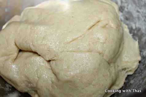 making paratha dough