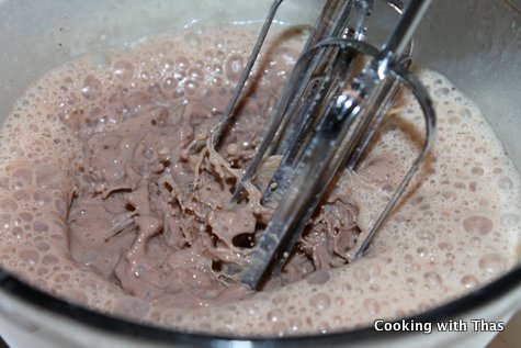 whipping hot chocolate