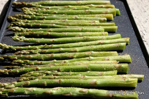 asparagus on griddle