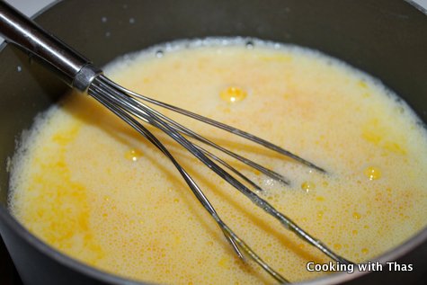 beating for vanilla pudding