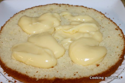 cream on cake