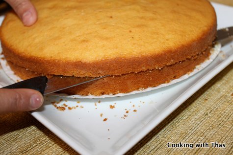 cutting cake