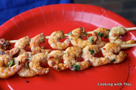 shrimp from griddle