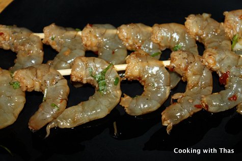 shrimp on skewers