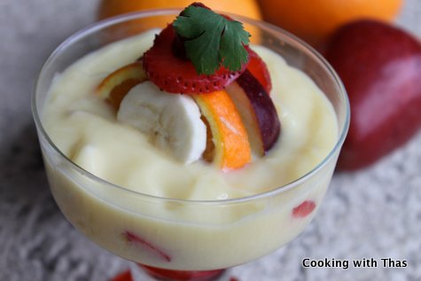 vanilla pudding fruit salad