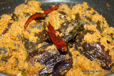 stuffed eggplant with seasoning