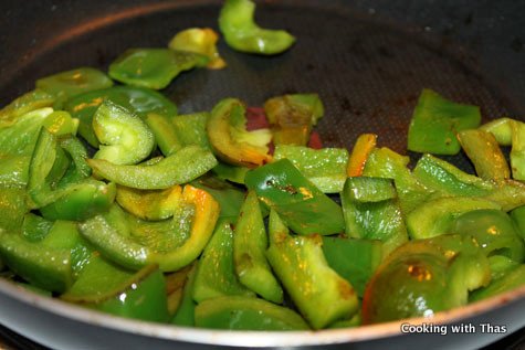 grilled green peppers
