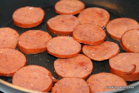 grilled salami