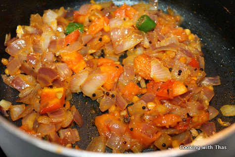 making long bean-stir fry