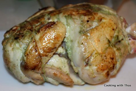 roasted whole chicken