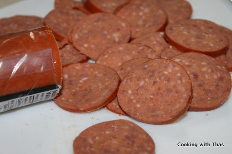 salami sliced