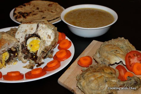 slow cooked whole chicken