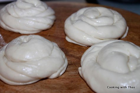 spiral shaped parotta dough