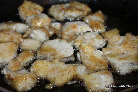 frying chicken