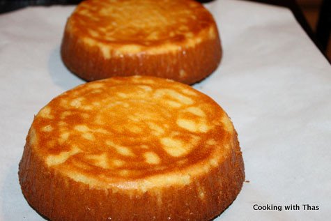 cake from the oven