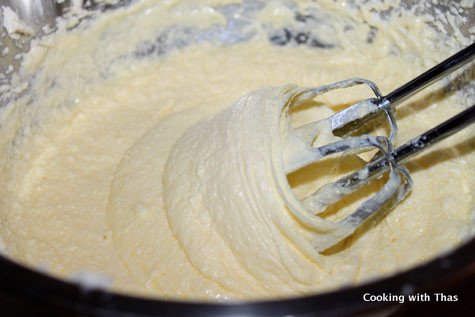 creaming butter and sugar