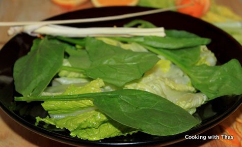 lettuce and spinach