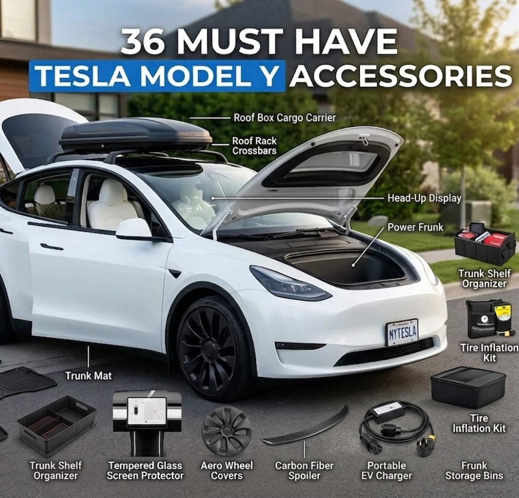 Must have Tesla Model Y Accessories and Upgrades